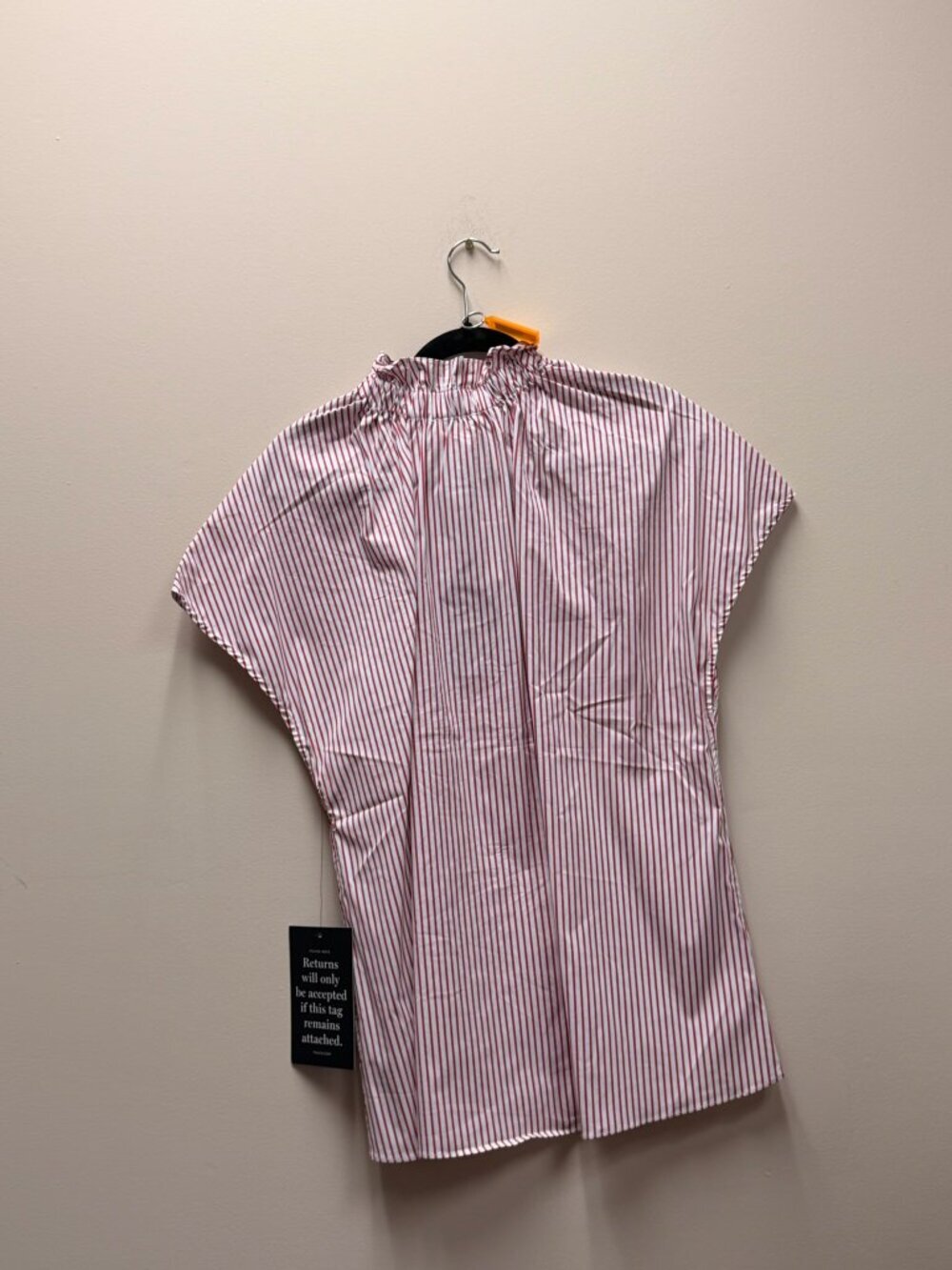 POMANDER PLACE Red Stripe Rae Blouse Size XL NWT Retail $98 Tuckernuck - Picture 7 of 8